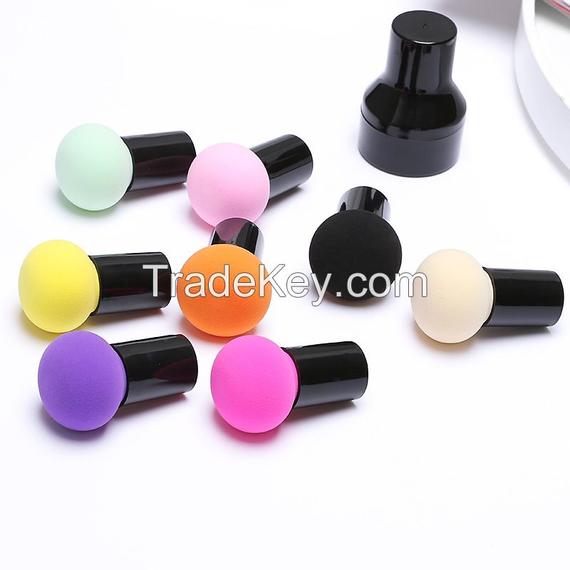 Mushroom Makeup Sponge Cosmetic Blender Puff,Latex Free Make Up Blender Sponge Applicator with Handle Case