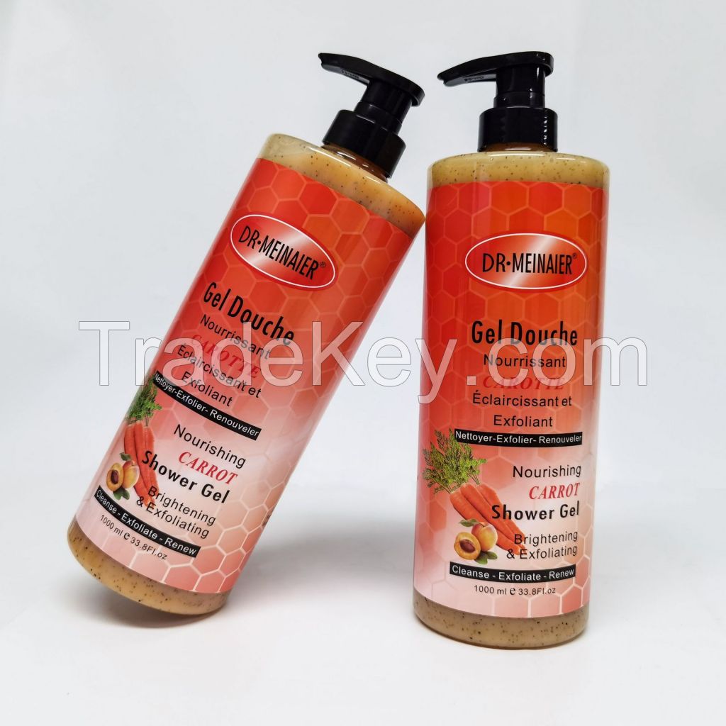 Deep Cleansing and Nourishing Care Body Wash,Carrot Shower Gel for Chicken Skin Removal and Skin Brightening