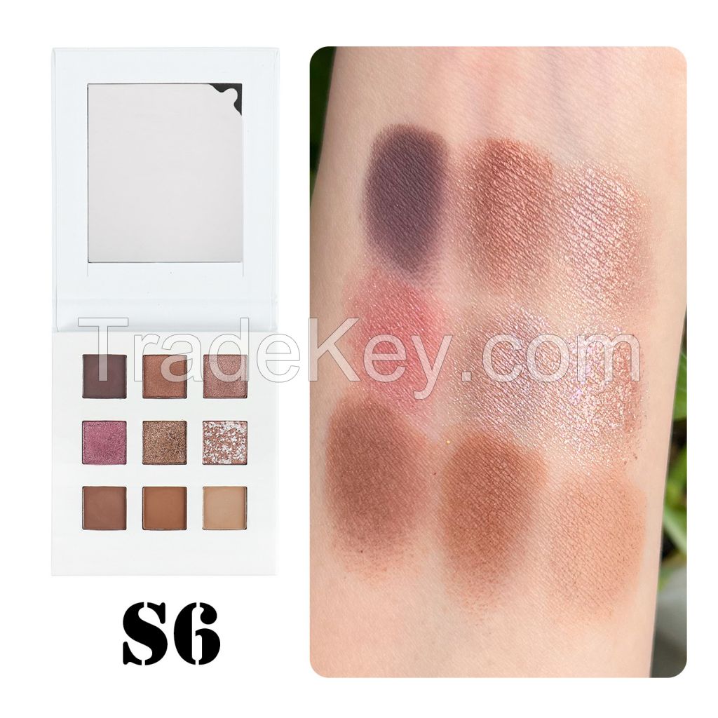 Eyeshadow Palette Highly Pigmented Matte Shimmer Long Lasting Natural Colors Eye Shadow Palette Makeup with Custom Logo