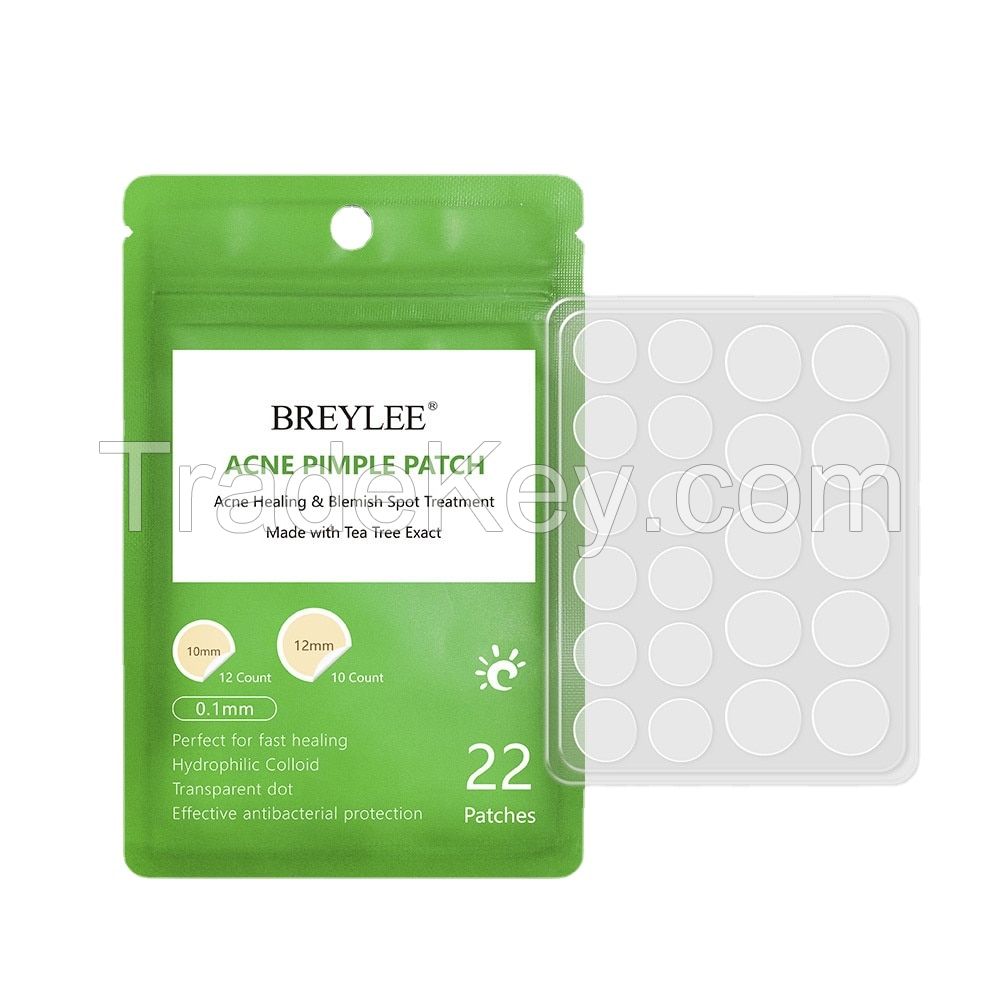 Daily Use 0.1MM Ultra Thin Day and Night Tea Tree Hydrocolloid Zit Acne Pimple Patches for Face