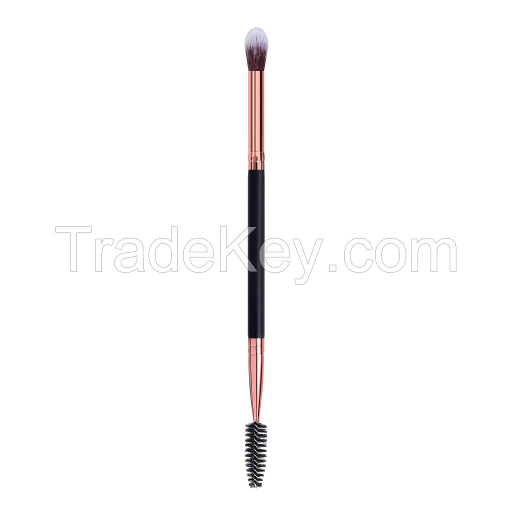 Professional Makeup Brush Set with Double-Ended Eyeshadow and Mascara Wands