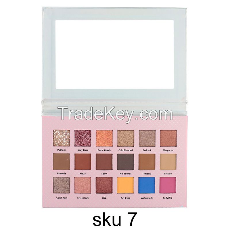 Eyeshadow Palette Highly Pigmented Matte Shimmer Long Lasting Natural Colors Eye Shadow Palette Makeup with Custom Logo