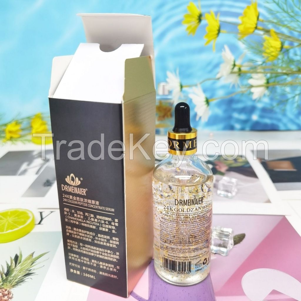 24K Gold Peptide Concentrated Essence Serum, Skin Care Serum for Face