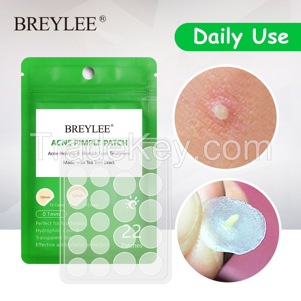 Daily Use 0.1MM Ultra Thin Day and Night Tea Tree Hydrocolloid Zit Acne Pimple Patches for Face