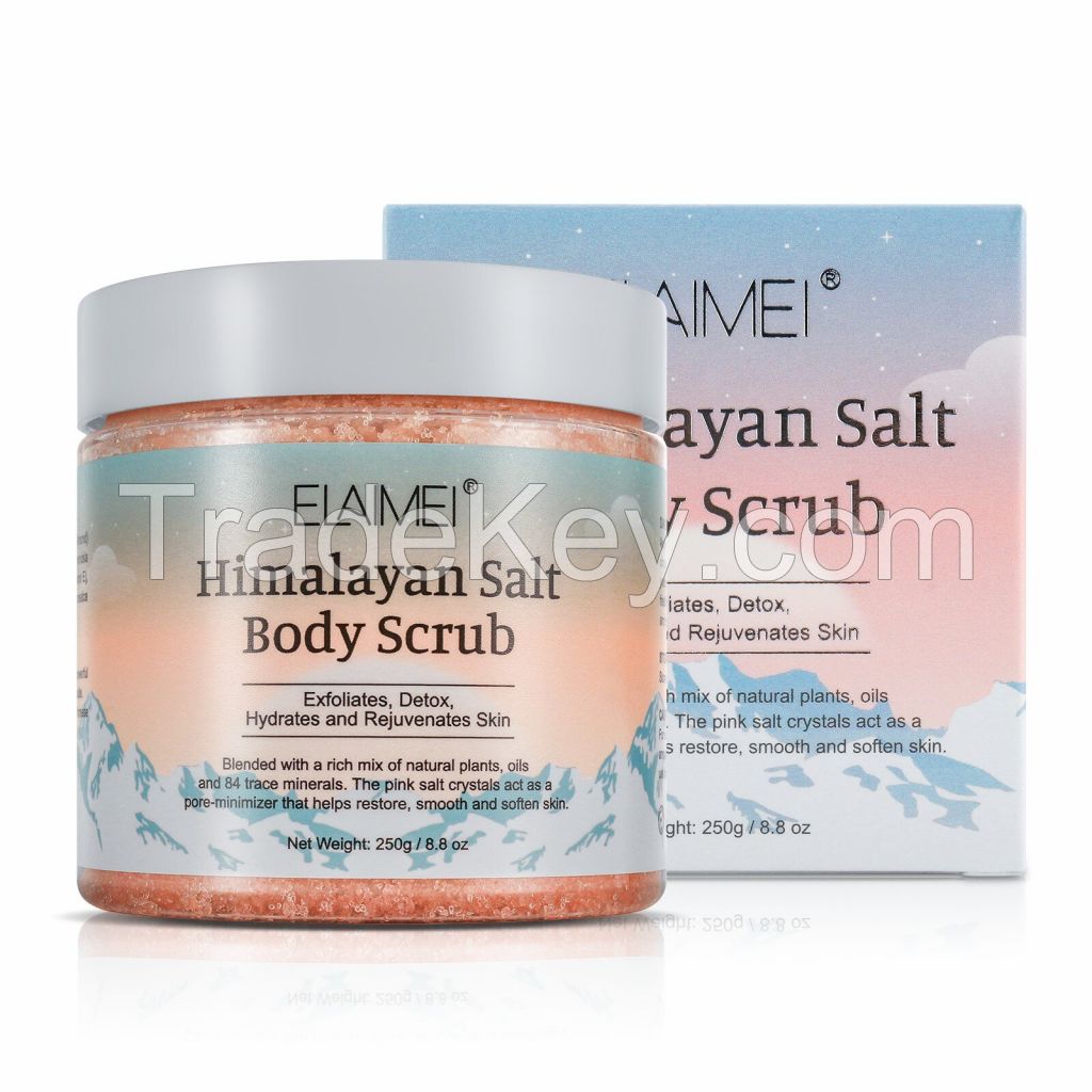 Deep Cleansing Himalayan Salt Exfoliating Body Scrub for Women to Exfoliate & Moisturize Skin