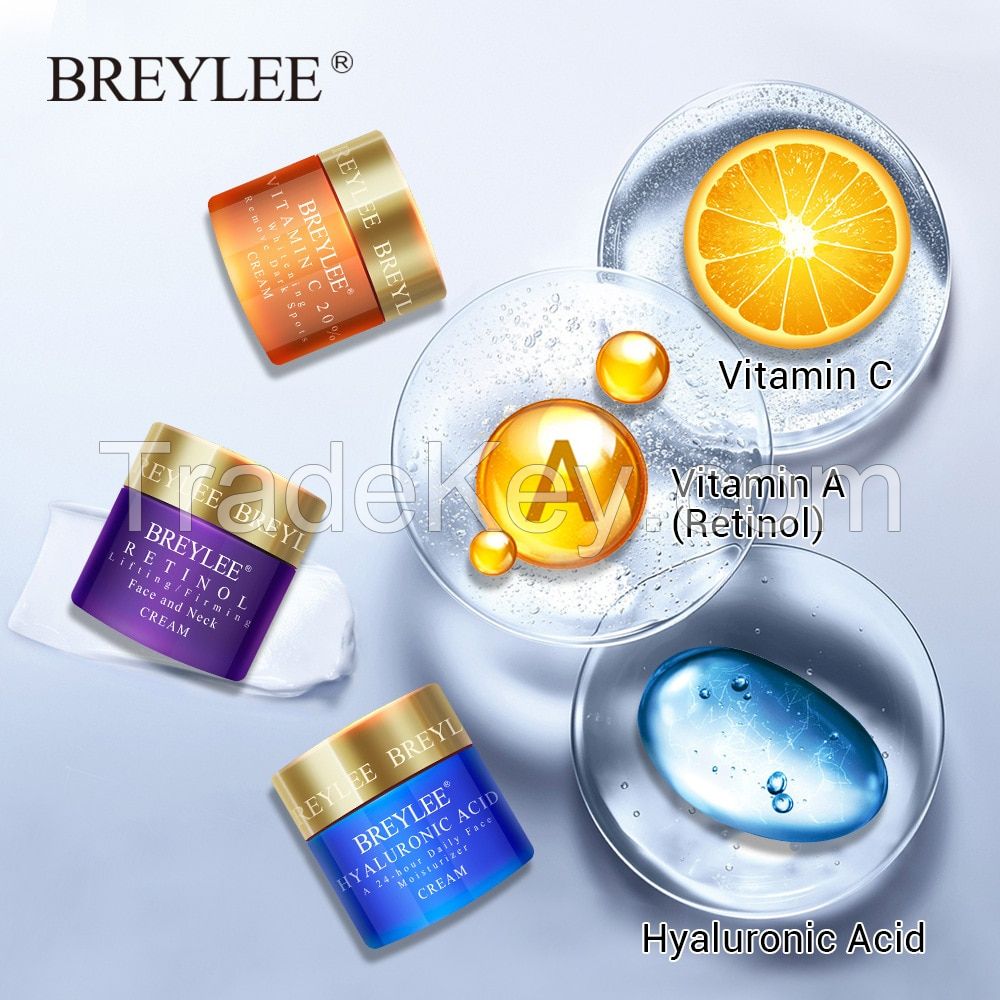 Nourishing Hydrating Hyaluronic Acid Moisturizer Face Cream for Dry Skin with 20% Vitamin C