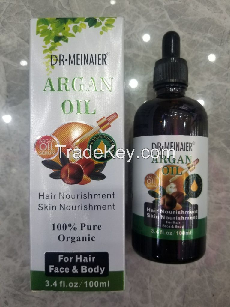 Daily Hair Serum,100% Pure Organic Argan Hair Oil for Curly Frizzy Hair