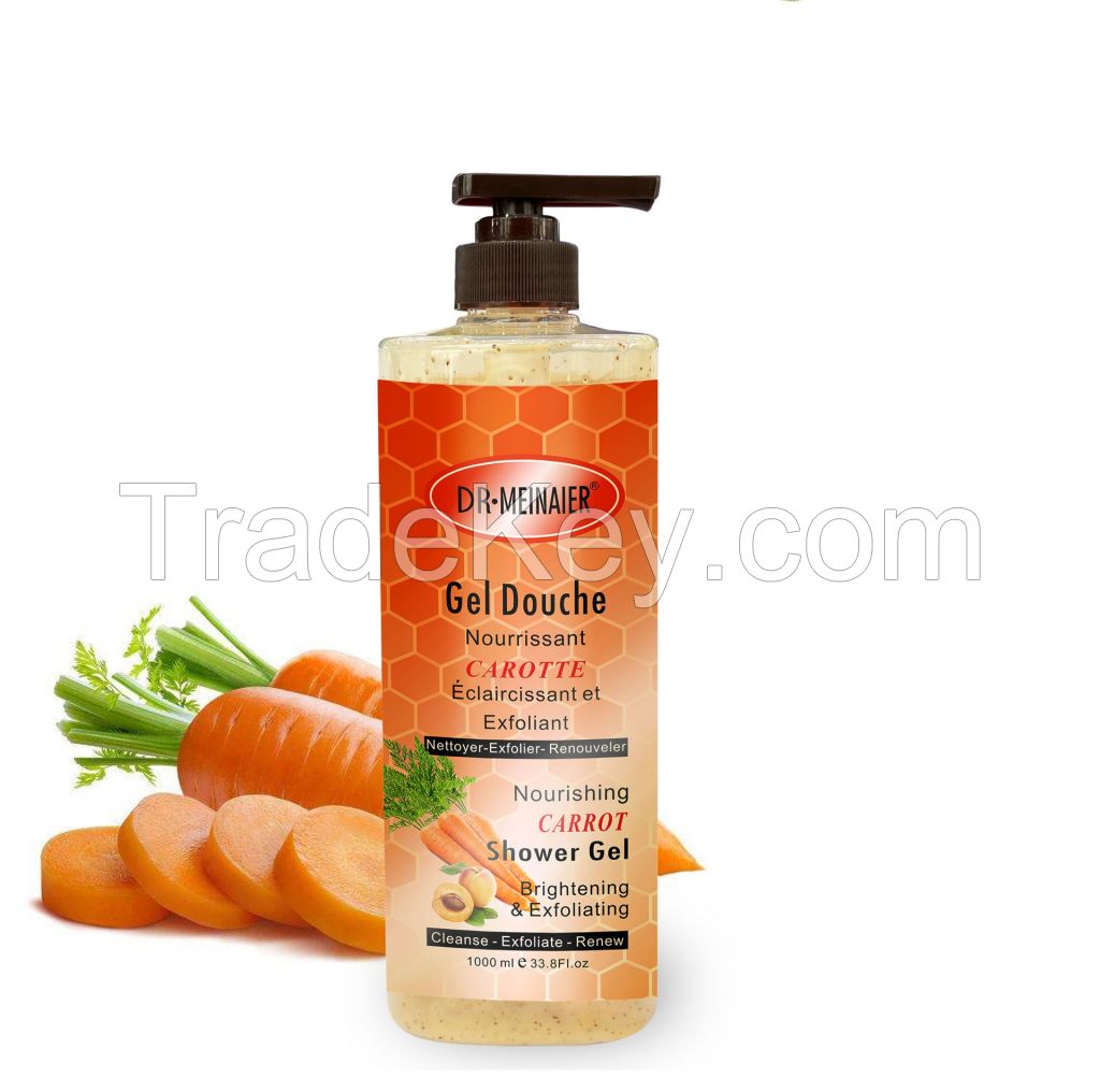 Deep Cleansing and Nourishing Care Body Wash,Carrot Shower Gel for Chicken Skin Removal and Skin Brightening