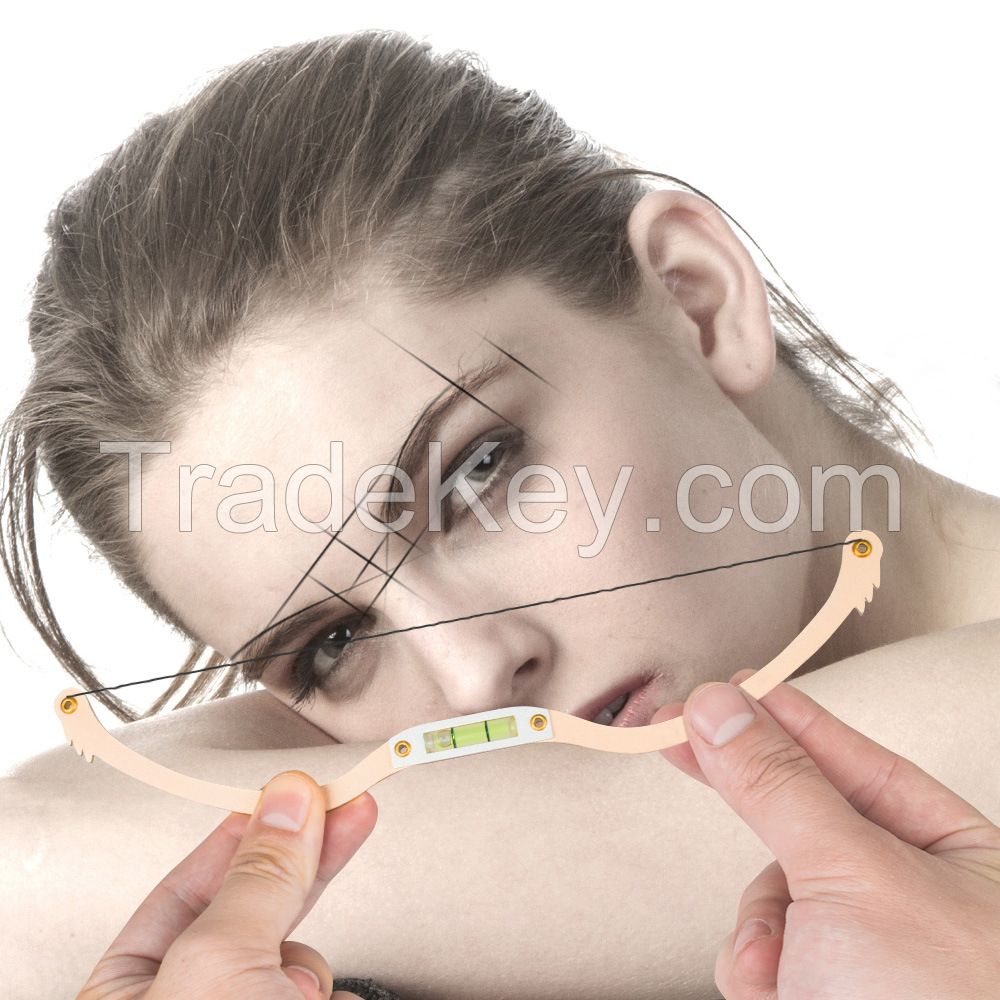 Reusable Eyebrow Positioning Tool,Eyebrow Tatoo Ruler Bow Horizontal Bead Mapping Ruler