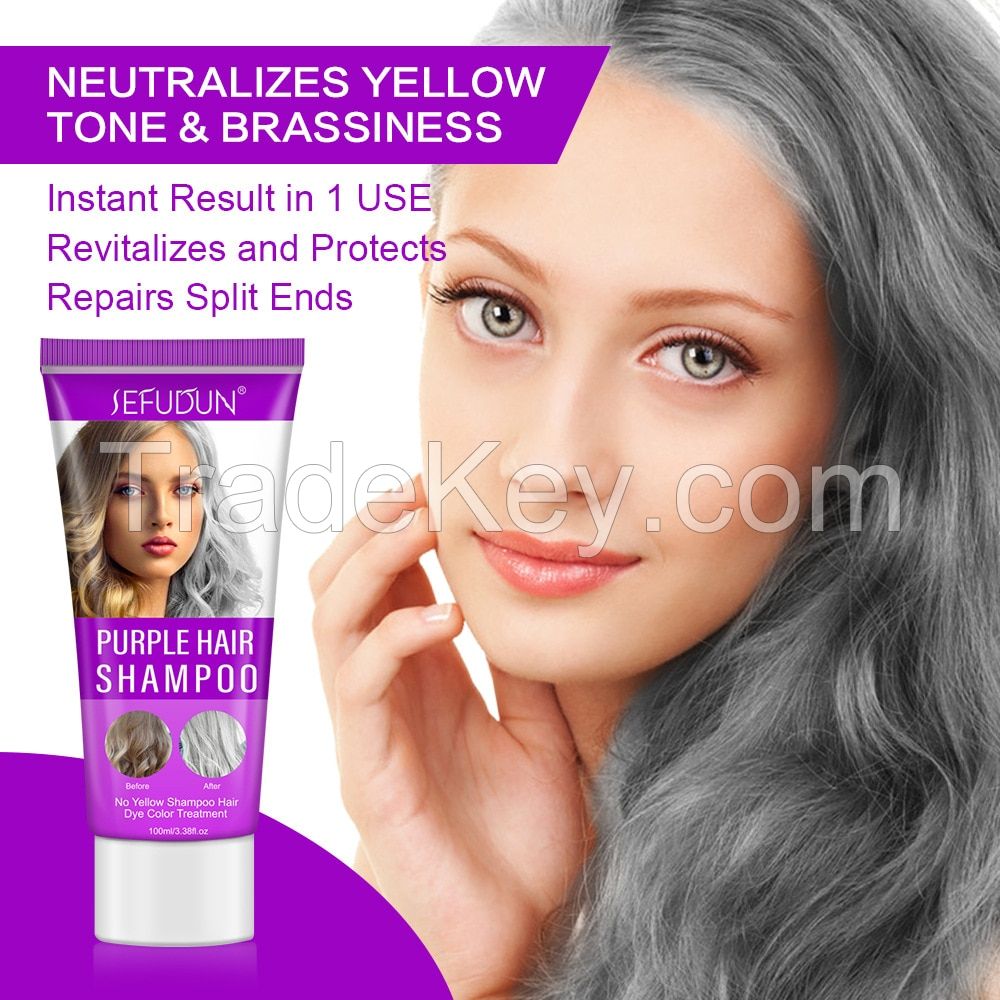 Toning Purple Hair Mask for Blonde, Platinum, Bleached, Silver, Gray, Ash & Brassy Hair