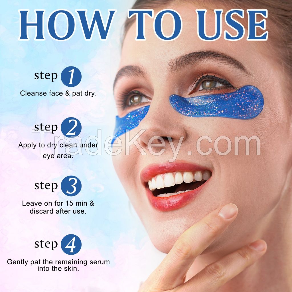 18 Pairs Collagen Pearl Skin Care Eye Mask for Sleep for Dark Circles and Puffiness