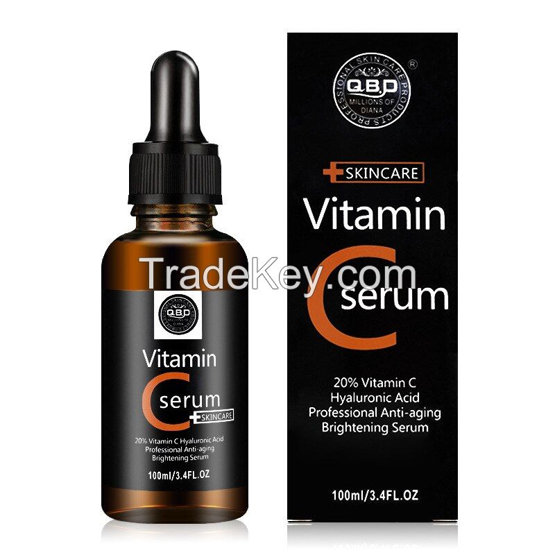 Brightening Anti Aging Face & Eye Serum with 20% Vitamin C, Hyaluronic Acid, Vitamin E for Dark Spots, Even Skin Tone, Eye