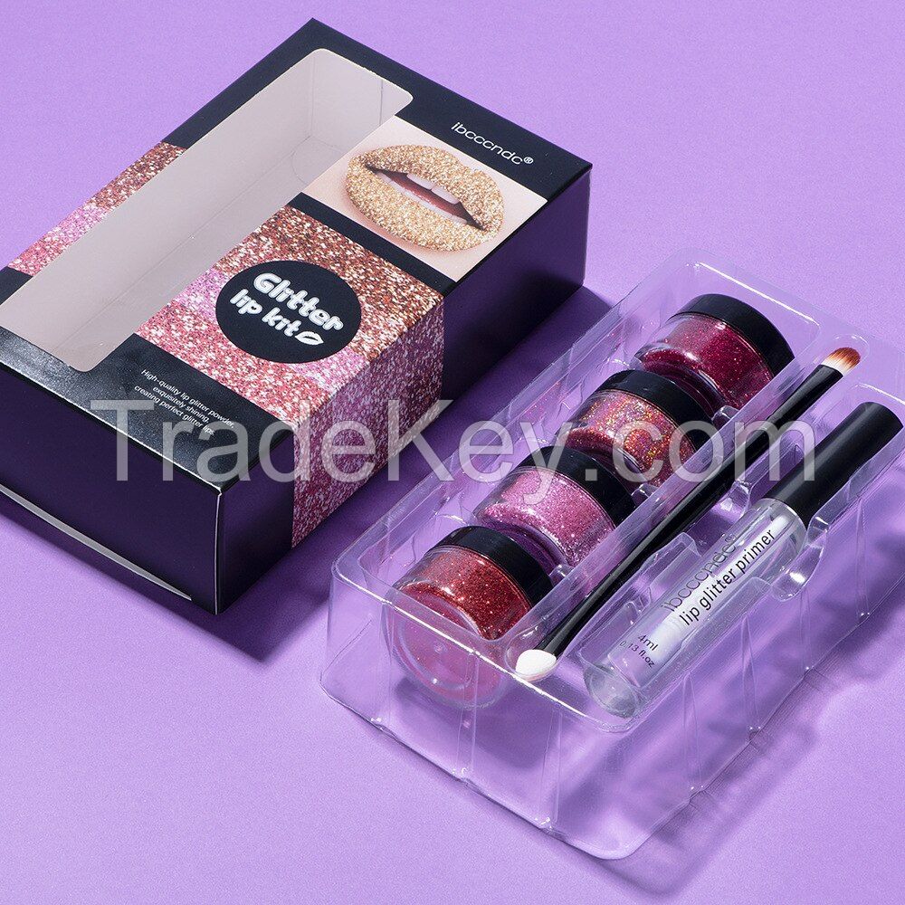 Glitter Liquid Lipstick Long Lasting Lip Set Kit Glossy Metallic Shimmer Waterproof Lipstick Lip Gloss for Women