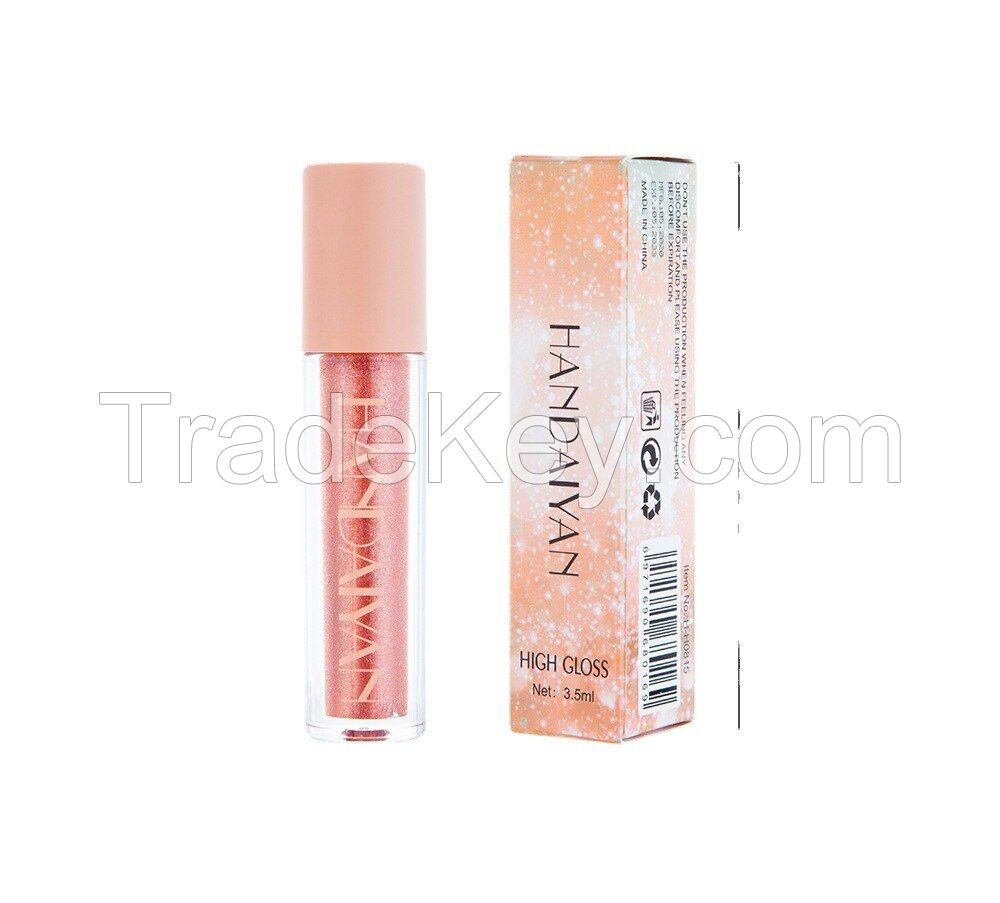 Glossy Liquid Lipstick Set Kits for Women,Super Lustrous Moisturizing High Shine Lip Gloss with Diamond Pearl Shimmer