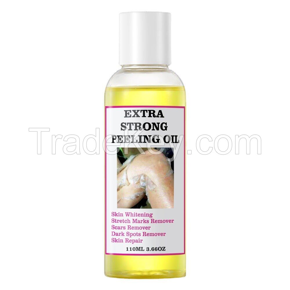 Extra Strong Yellow Peeling Oil for Exfoliating Dark Skin on Elbows, Knees, and Fingers