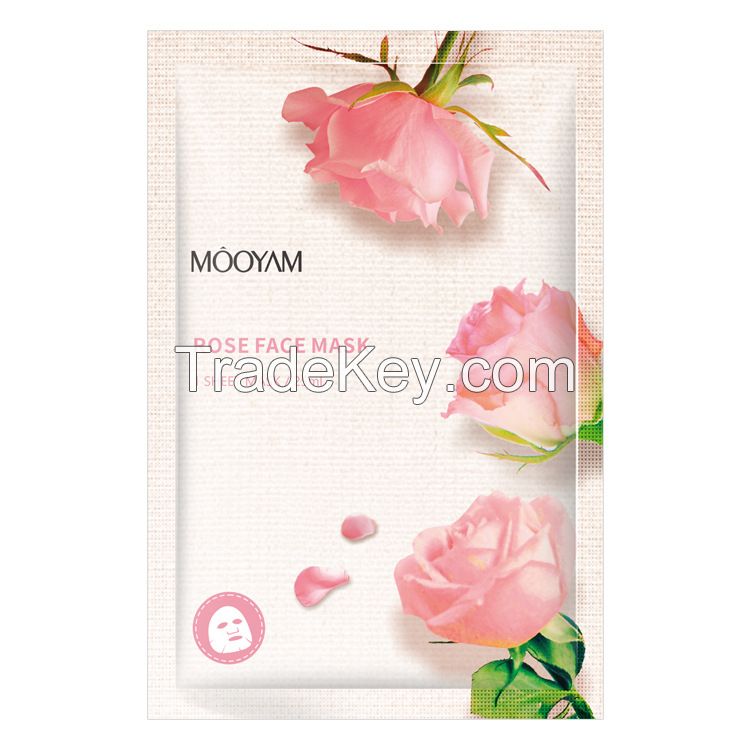 Full Face Facial Mask Sheet with Green Tea, Hyaluronic Acid, Aloe Vera and Pomegranate Essence