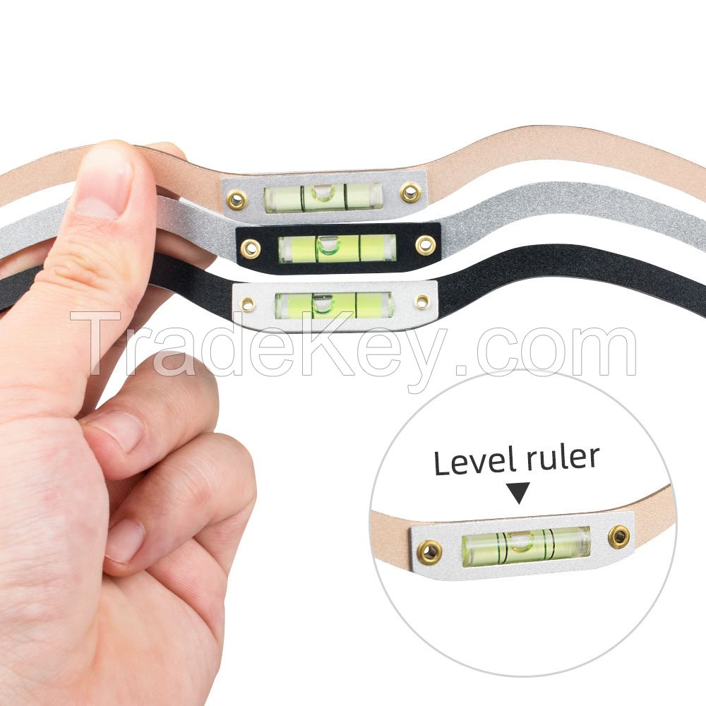 Reusable Eyebrow Positioning Tool,Eyebrow Tatoo Ruler Bow Horizontal Bead Mapping Ruler
