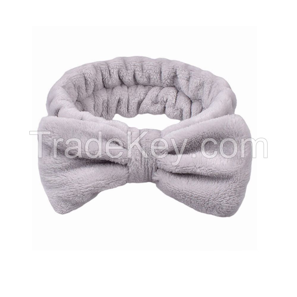 Bowknot Bow Makeup Headbands for Washing,Face Cute Cosmetic Headband Shower Hair Band for Women
