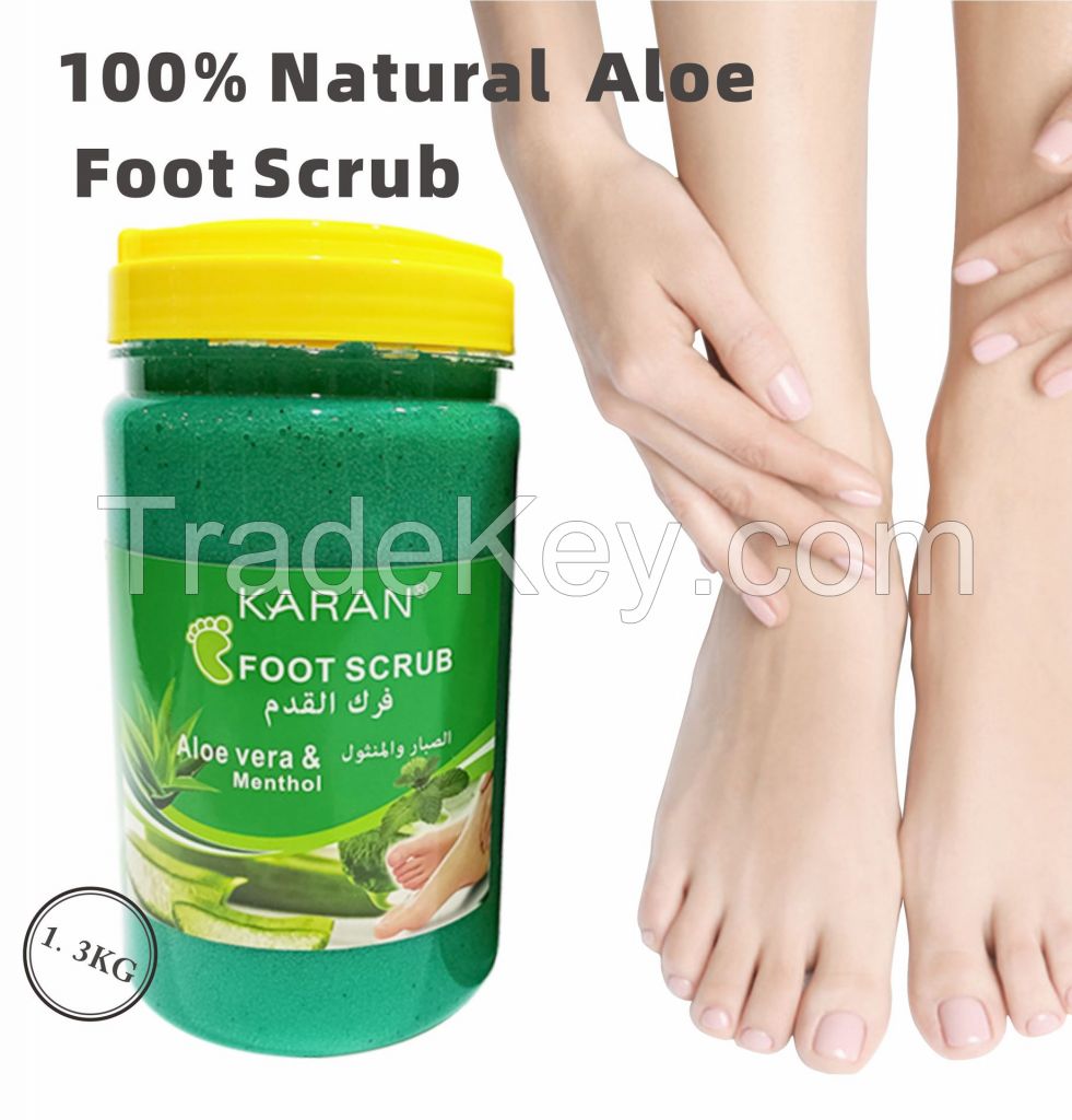 Naturals Exfoliating Salt Lavender Aloe Vera Essential Oil Face Body & Foot Scrub for Pedicure to Hydrating Exfoliate Dead Skin