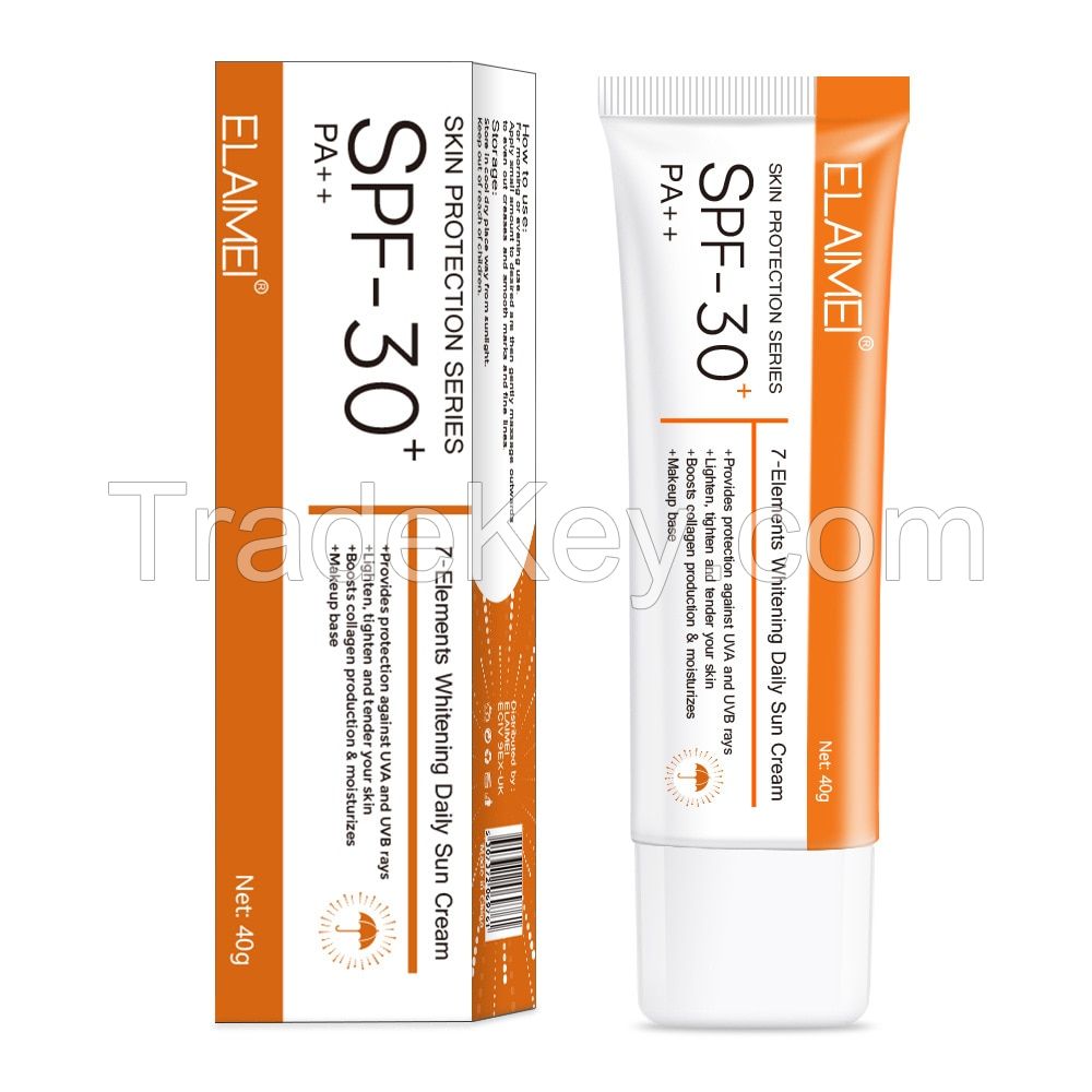 Waterproof Moisturizing and Refreshing SPF 30 Face and Body Sunscreen with UV Protection for Sensitive Skin
