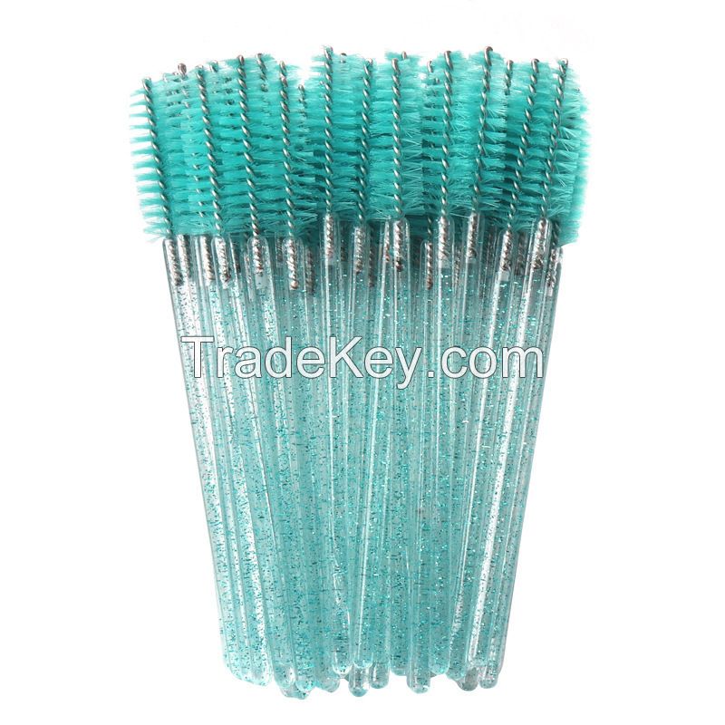 Makeup Brushes Applicators,Disposable Eyelash Brush Crystal Mascara Wands,Spoolies for Eyelash Extensions