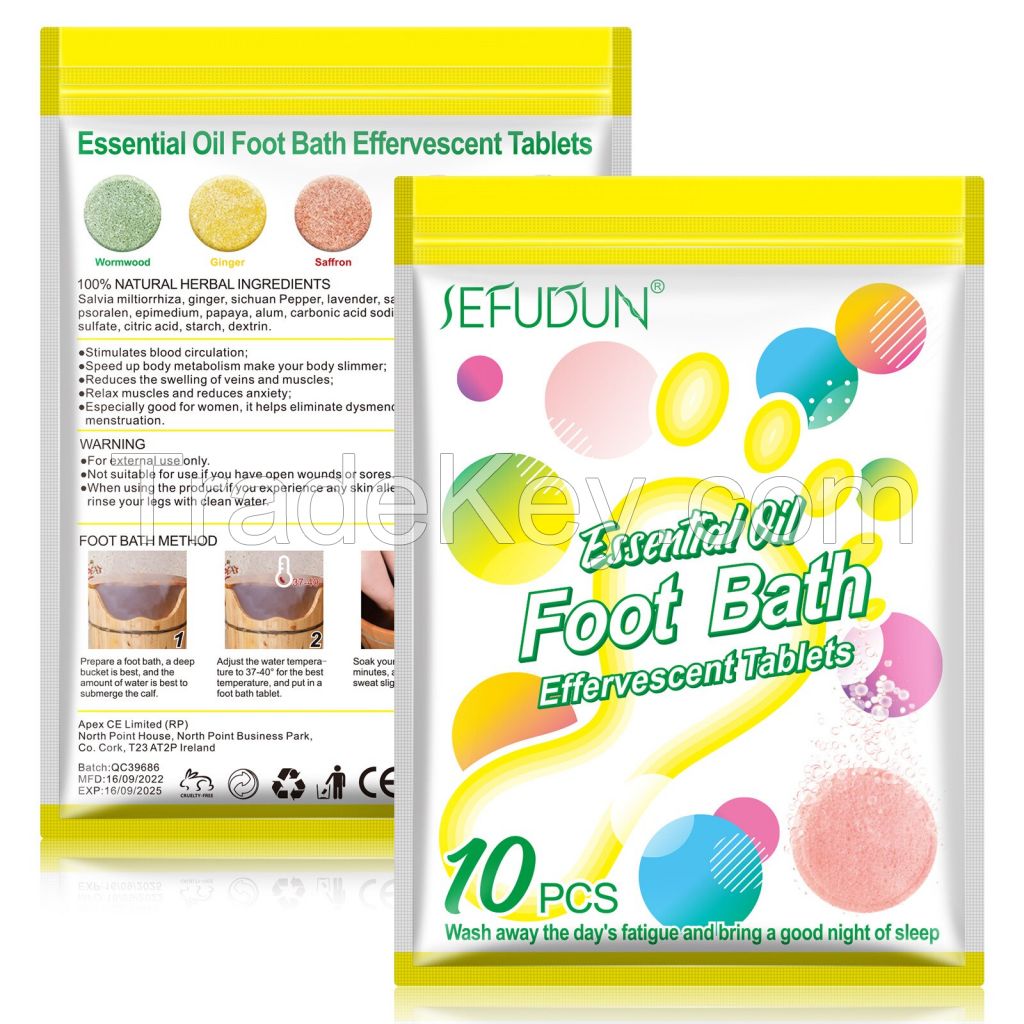 Essential Oil Foot Bath Effervescent Tablets for Sleep Aid,Foot Soak