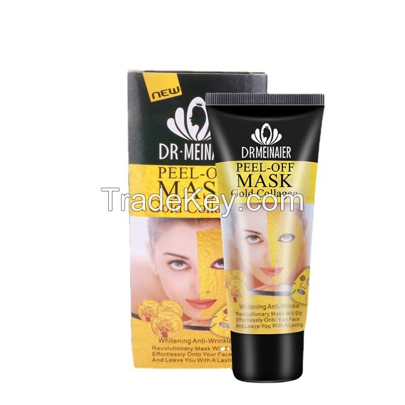 Blackhead Remover Mask,24k Gold Gel Vegan Collagen Peel Off Face Mask for Men and Women