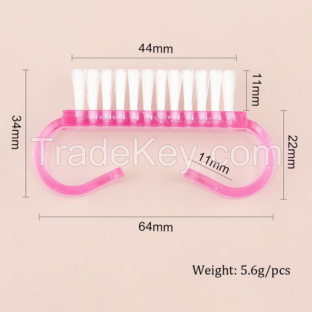 Acrylic Handle Grip Nail Brush,Hand Fingernail Scrub Cleaning Brushes for Toes and Nails Cleaner