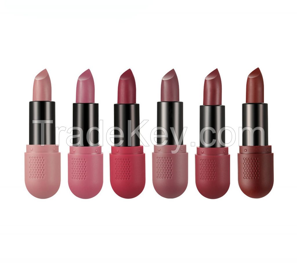 Capsule Pills Lipstick,Waterproof Long Lasting Mini Stay on Matte Lipstick Set for Women