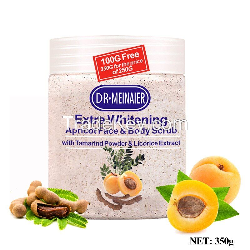 Apricot Body Scrub Exfoliating Cleanser for Face and Body Moisturizing with Tamarind Powder & Licorice Extract