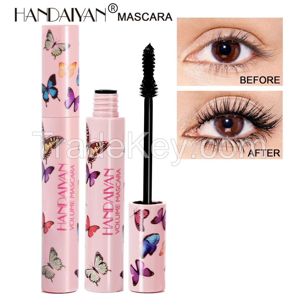 Smudge-Proof Black Volume and Length Waterproof Mascara Makeup for Longer and Voluminous Lashes
