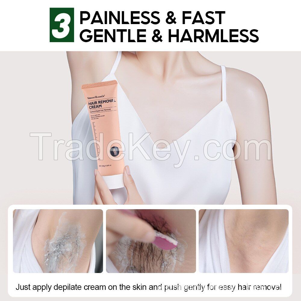 Depilatory Hair Removal Cream for Women for Unwanted Hair In Underarms,Private Parts,Pubic & Bikini Area