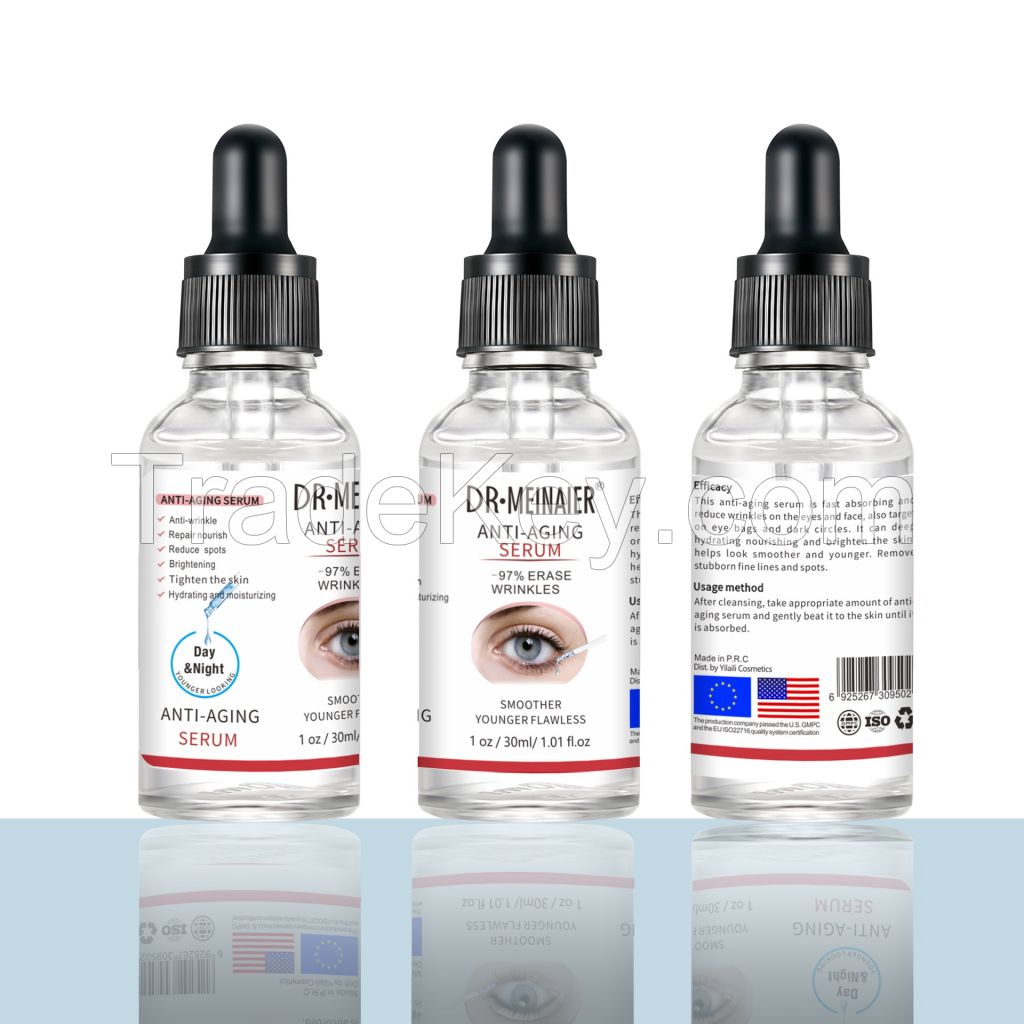 Brightening Serum for Dark Spots,Fine Lines & Wrinkles,Anti Aging Face & Eye Serum with Hyaluronic Acid