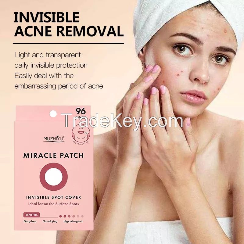Facial Stickers,Miracle Invisible Spot Cover Hydrocolloid Acne Pimple Patches for Face,Blemishes and Zits