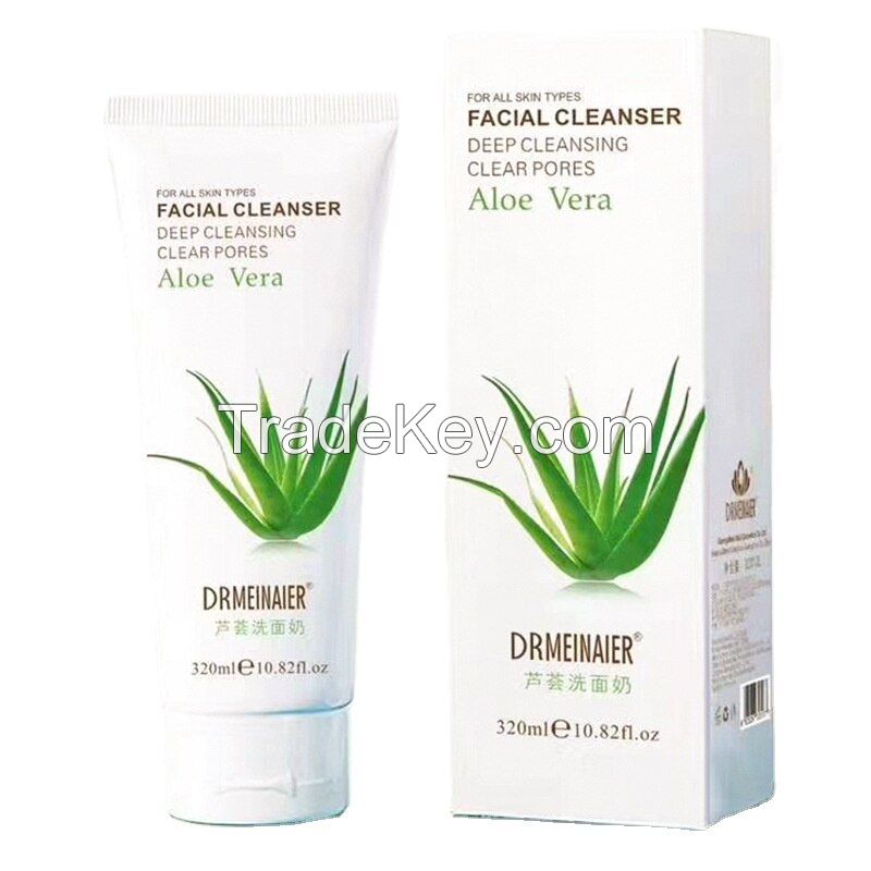 Moisturizing Nourishing Face Wash,Aloe Vera Chamomile Gentle Cleansing Facial Cleanser for Sensitive, Combination to Oily Skin