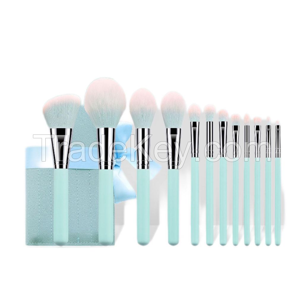 Makeup Brushes Premium Synthetic Foundation Powder Conceallers Eye Shadows Makeup 12 Pcs Brush Set