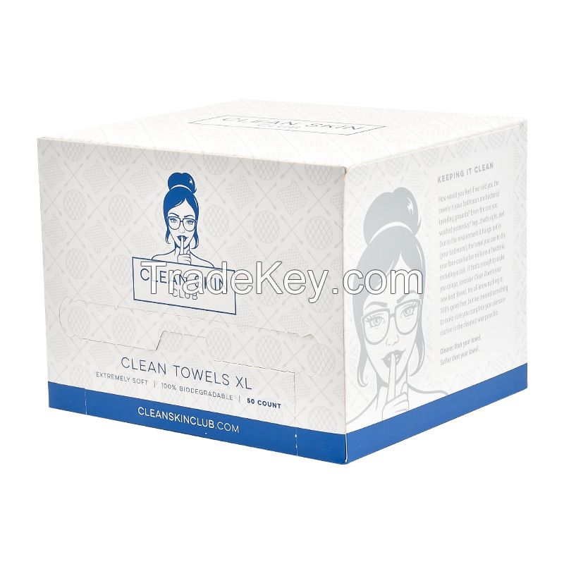 Ultra Soft Clean Towels XL,Biobased Face Towel Disposable Makeup Remover  Dry Wipes By YIWU BANGMU IMPORT AND EXPORT CO LTD