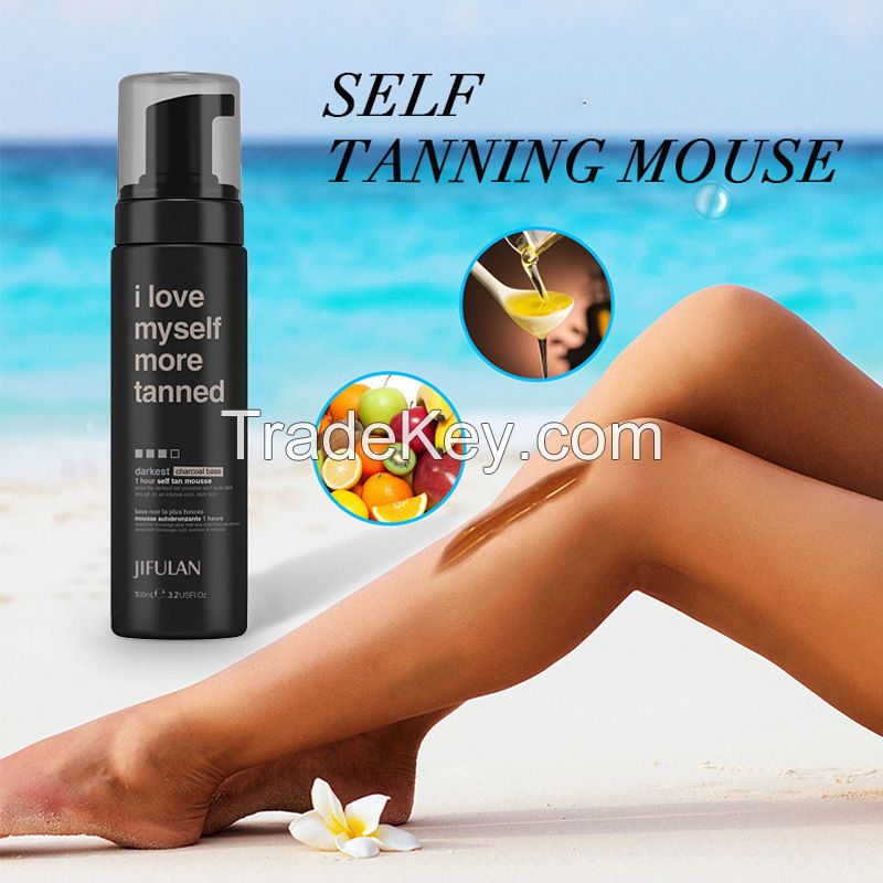 I Love Myself More Tanned Darker Self Tanner 1 Hour Sunless Tanner Mousse