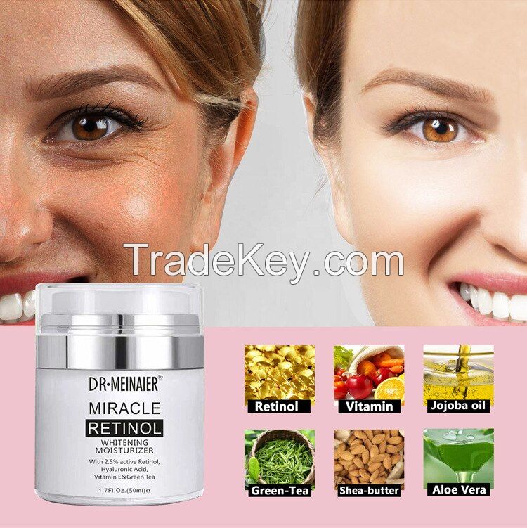 Day and Night Retinol Moisturizing Face Cream, Anti Aging Face Moisturizer with Retinol