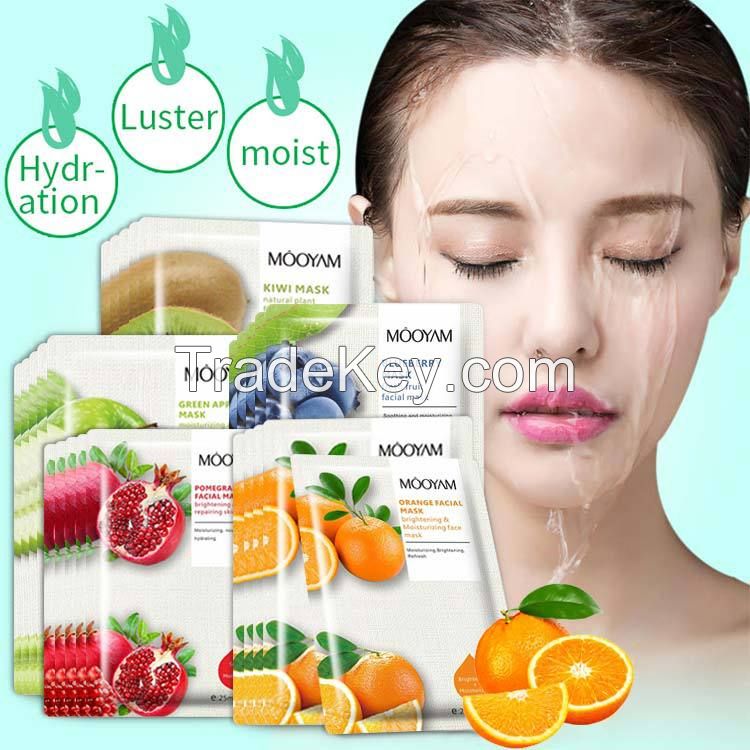 Exfoliating & Hydrating Essence Organic Fruit Daily Facial Sheet Face Mask