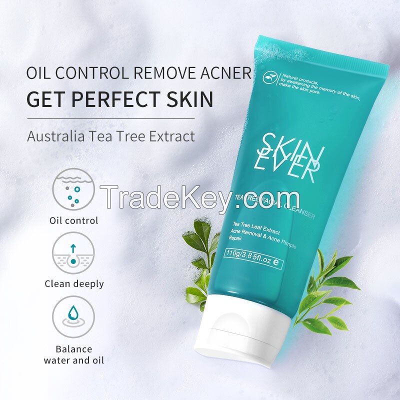 Deep Cleansing Daily Facewash Vagan Tea Tree Hydrating Facial Cleanser for Women