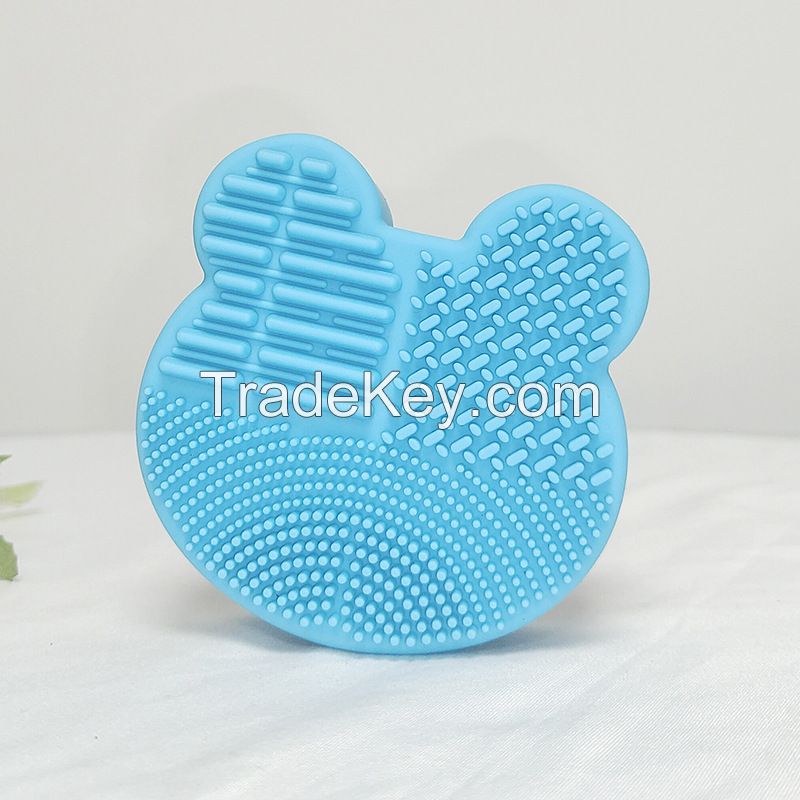 Silicone Makeup Brush Cleaning Mat Cosmetic Brush Cleaning Pad for Dry Brush Color Switch for Valentines Day