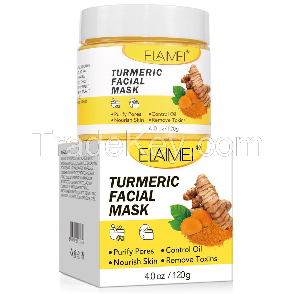Effective Turmeric Mud Clay Mask for Blackheads and Pores for Face Skin Care