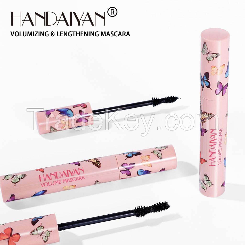 Smudge-Proof Black Volume and Length Waterproof Mascara Makeup for Longer and Voluminous Lashes