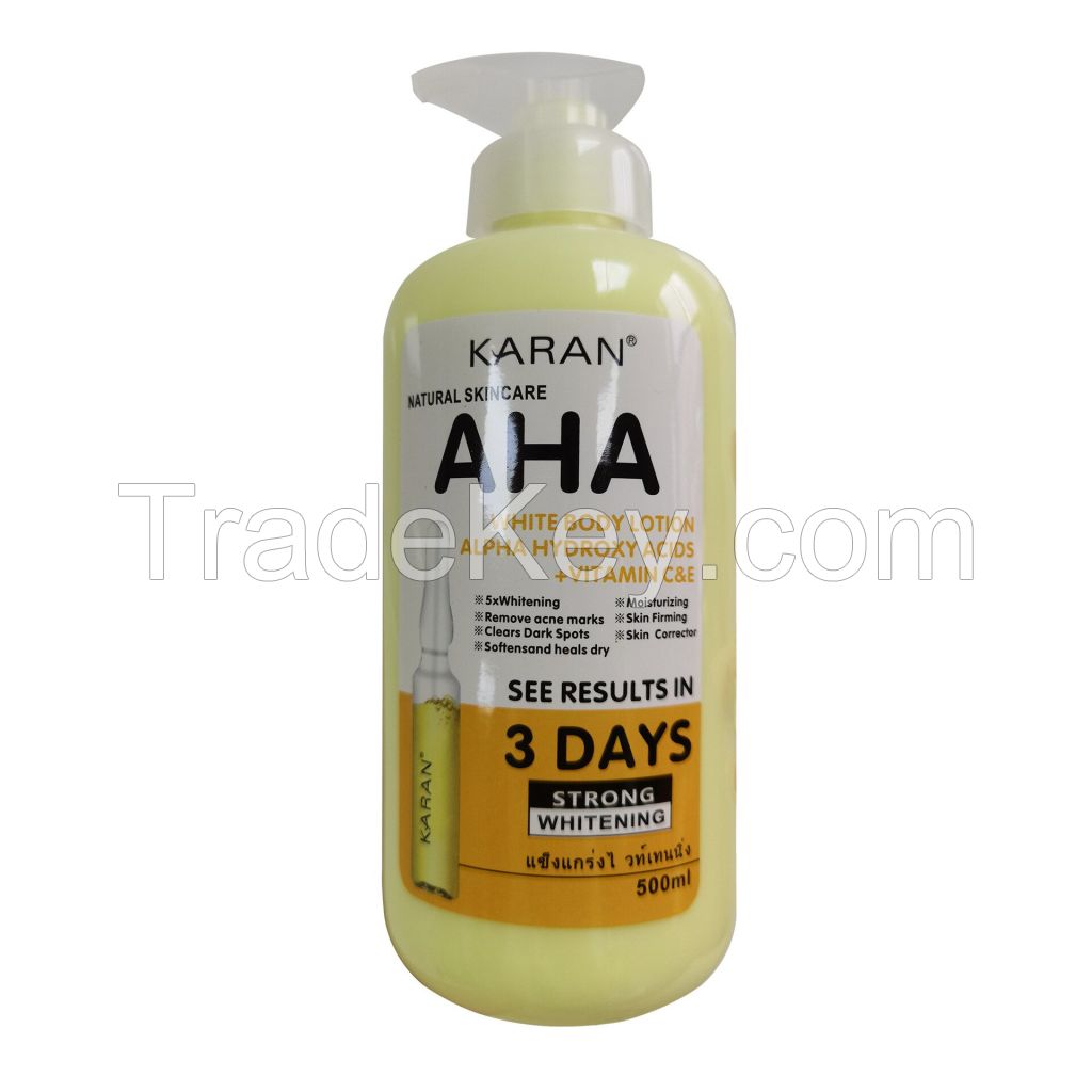 Effective Daily Moisturizer Hydrates and Exfoliates,Anti-Aging Skin Care Revitalizing Body Lotion with Alpha Hydroxy Acid