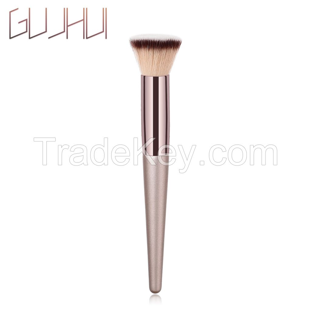 Large Flat Top Synthetic Professional Powder Foundation Brush for Liquid Makeup