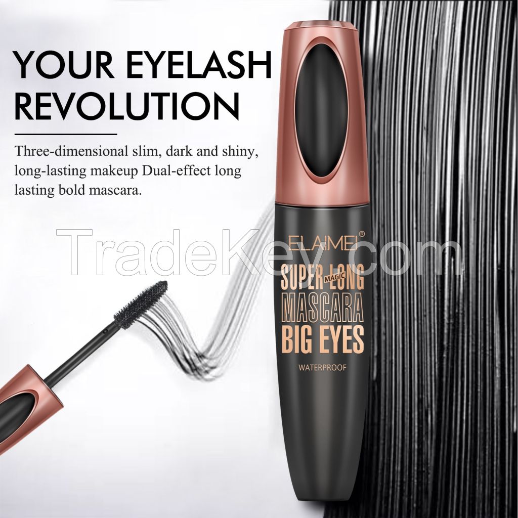 Waterproof, Non-Smudge, Black Volumizing and Lengthening Mascara with Magic Effect