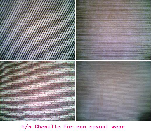 t/n Chenille fabric for men casual wear