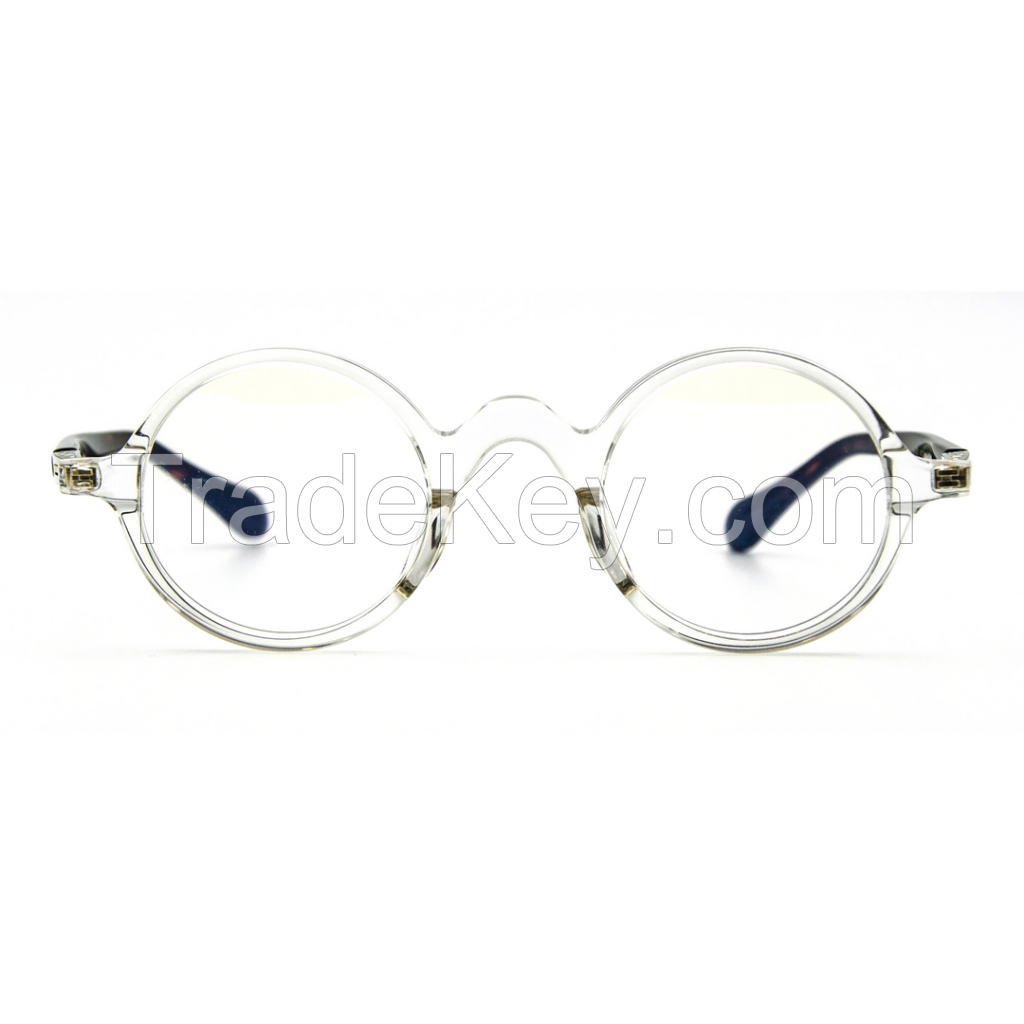 TIO34304-Italy Design Acetate Spectacle Glasses with titanium hinge Optical Glasses Frames For Men For Women