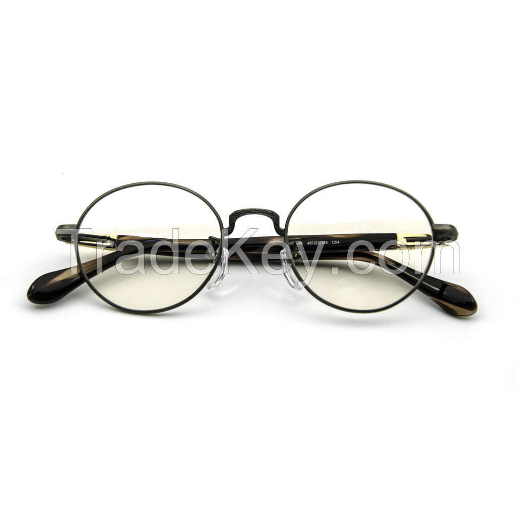 TIO34310-High Quality Pure Titanium Frames with Acetate temple , classic style  Eye Glasses For Men Women